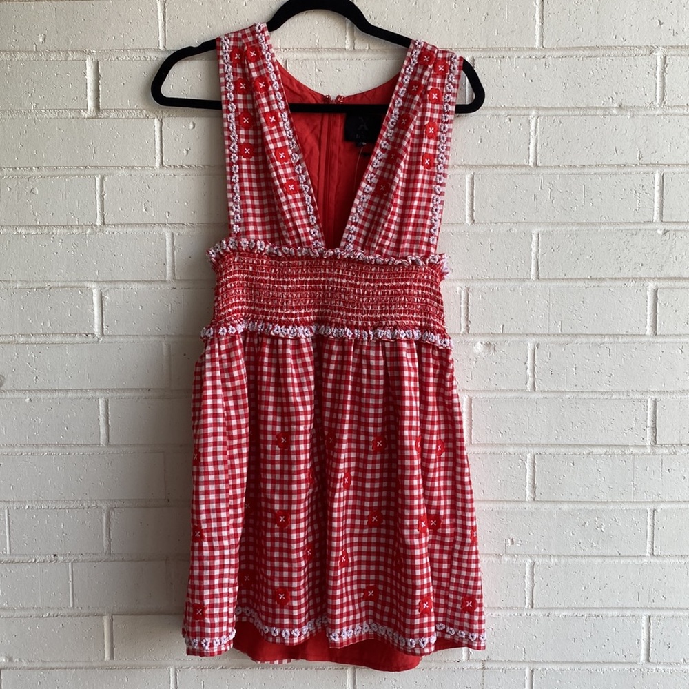 NWT X by NBD Florence Embroidered Mini Dress - Picture 3 of 7